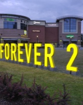 Litery podświetlane Forever 21, Centrum Handlowe Arkadia Warszawa.